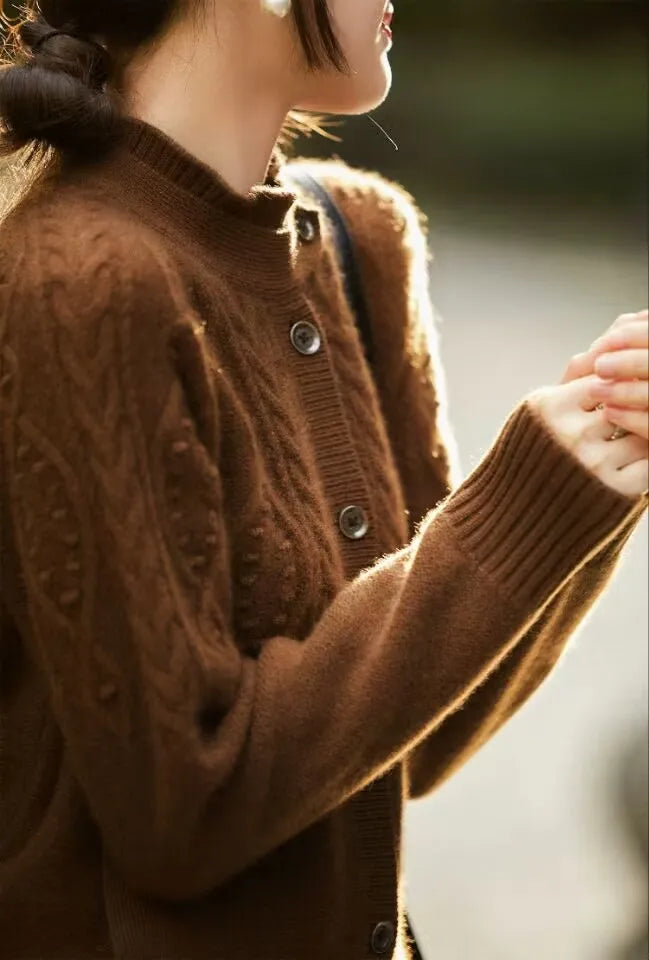 Emberfold 100% Cashmere Cardigan