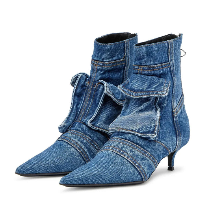 Stonewash Kitten Boots