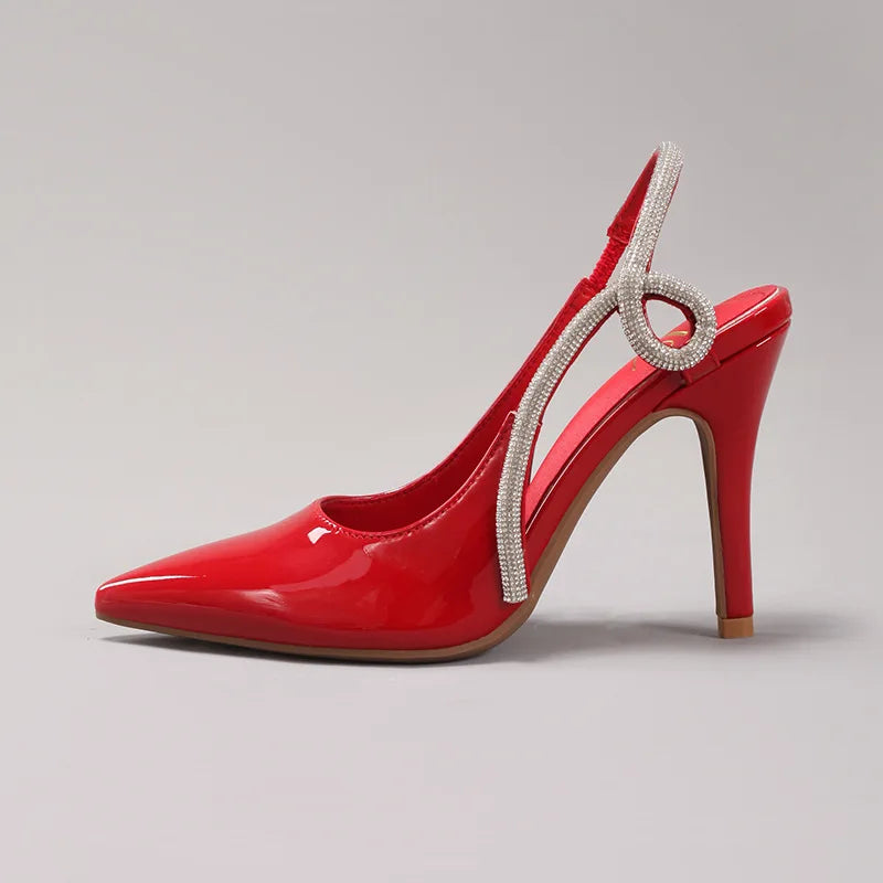 Splendente Rhinestone Slingbacks