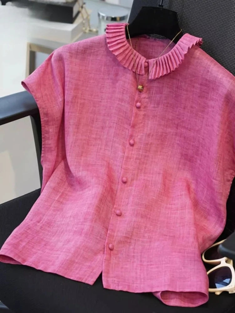 Pleatra Ruffle Blouse