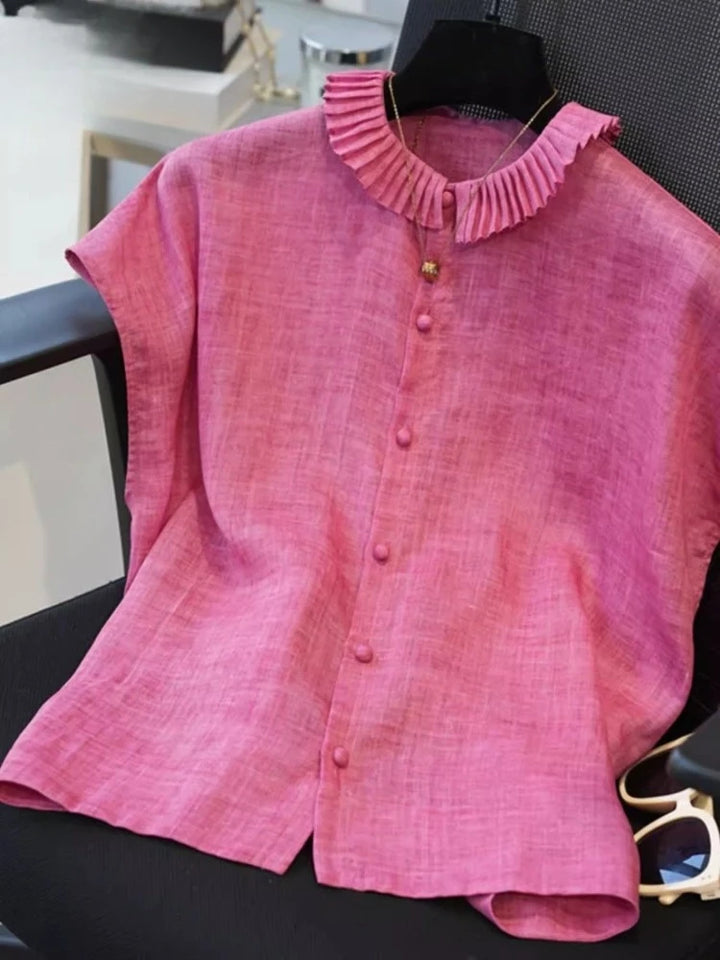 Pleatra Ruffle Blouse