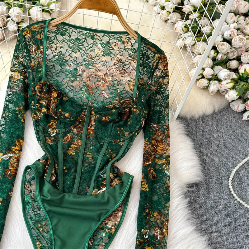 Ivy Veil Lace Bodysuit