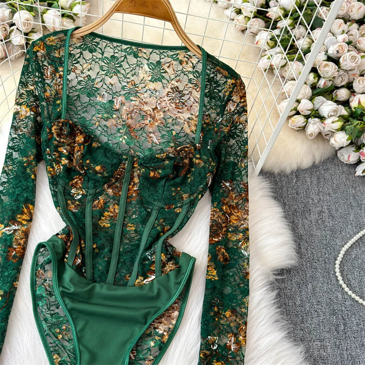Ivy Veil Lace Bodysuit
