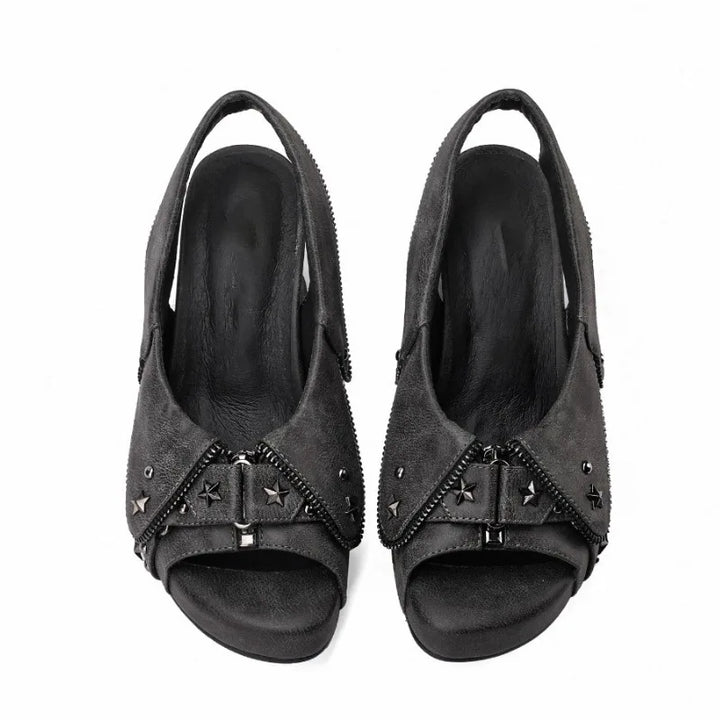 Starbolt Denim Slingbacks