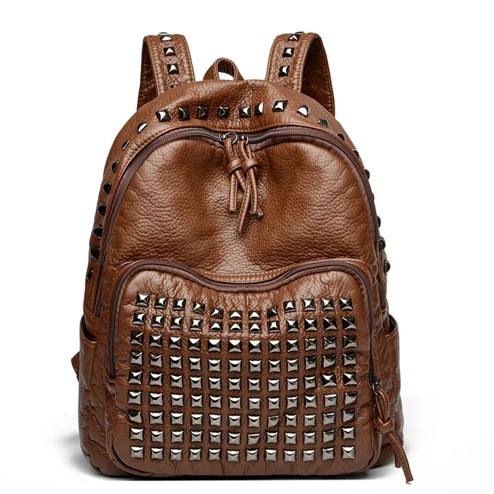 Punkmark Leather Backpack