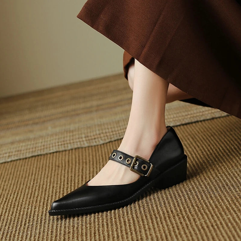 Novara Buckle Mary Janes
