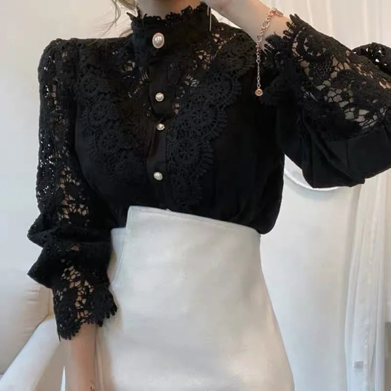 Colette Guipure Lace Blouse