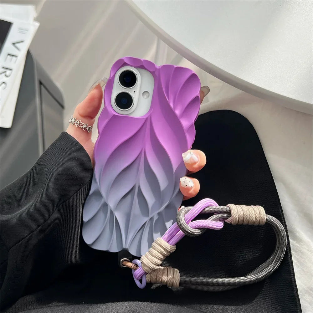 Fleur Form Pleated iPhone Case