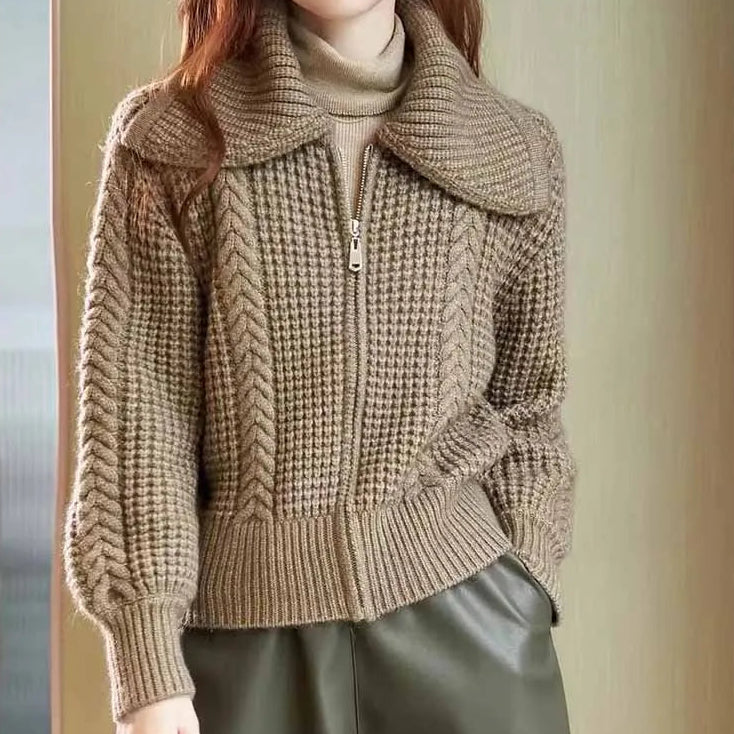 Sorelle Cable Zip Sweater