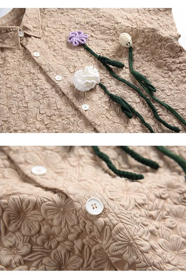 Mercer Crochet Bloom Shirt