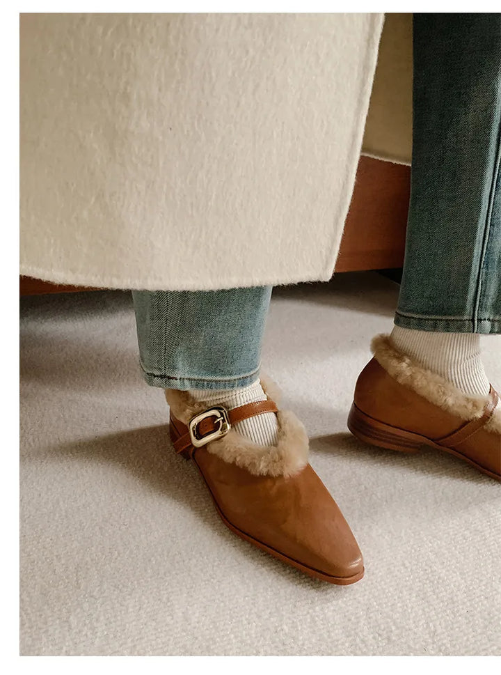 Nordwyn Leather Wool Pump