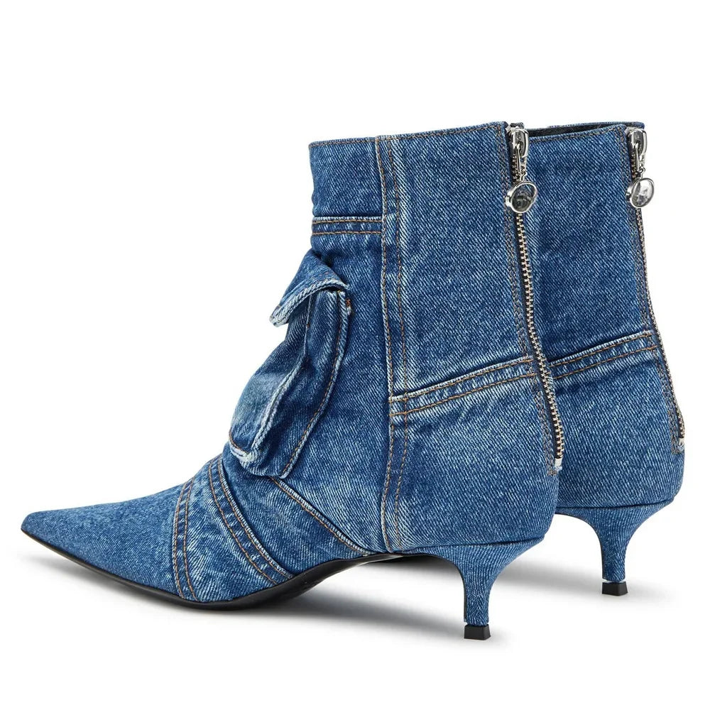 Stonewash Kitten Boots