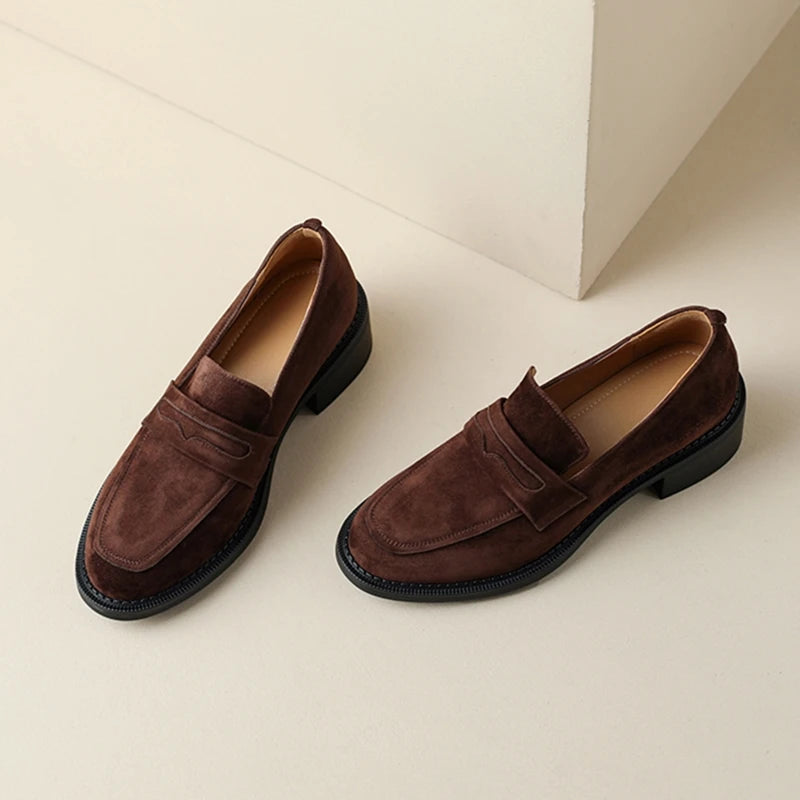 Corvani Suede Loafers
