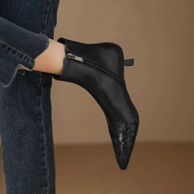 Intreccio Leather Boots