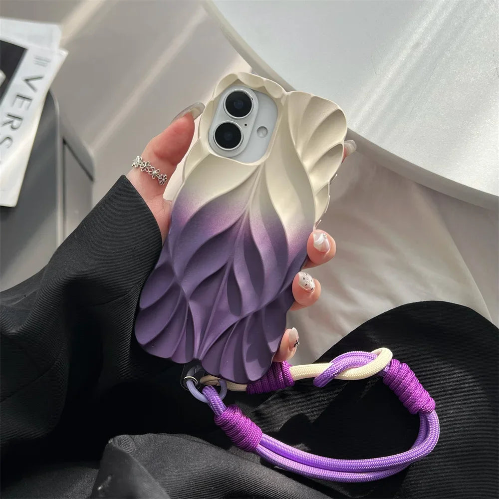 Fleur Form Pleated iPhone Case