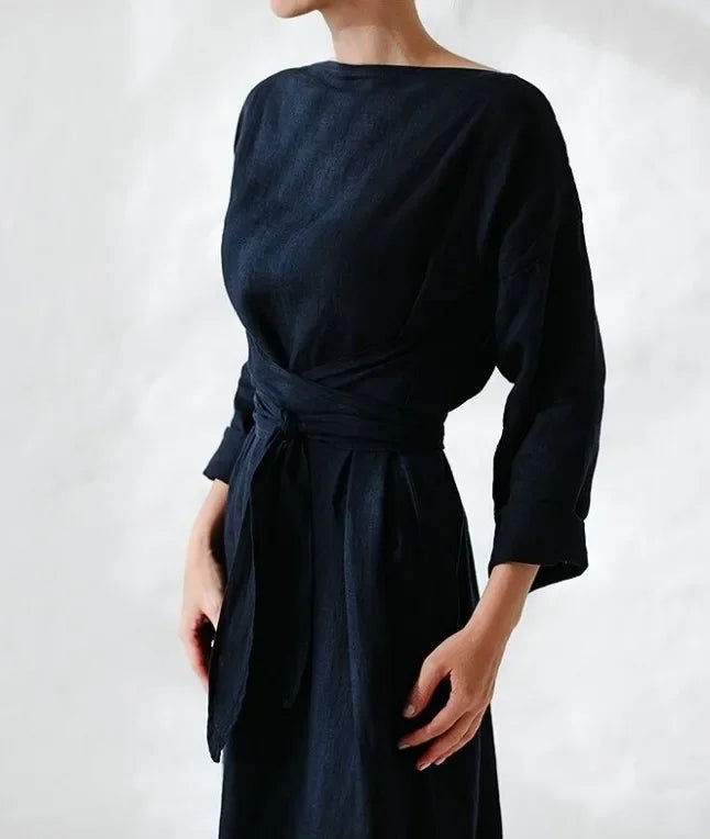 Solstice Linen Maxi Dress