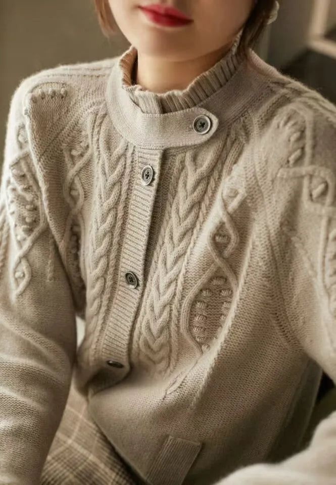 Emberfold 100% Cashmere Cardigan