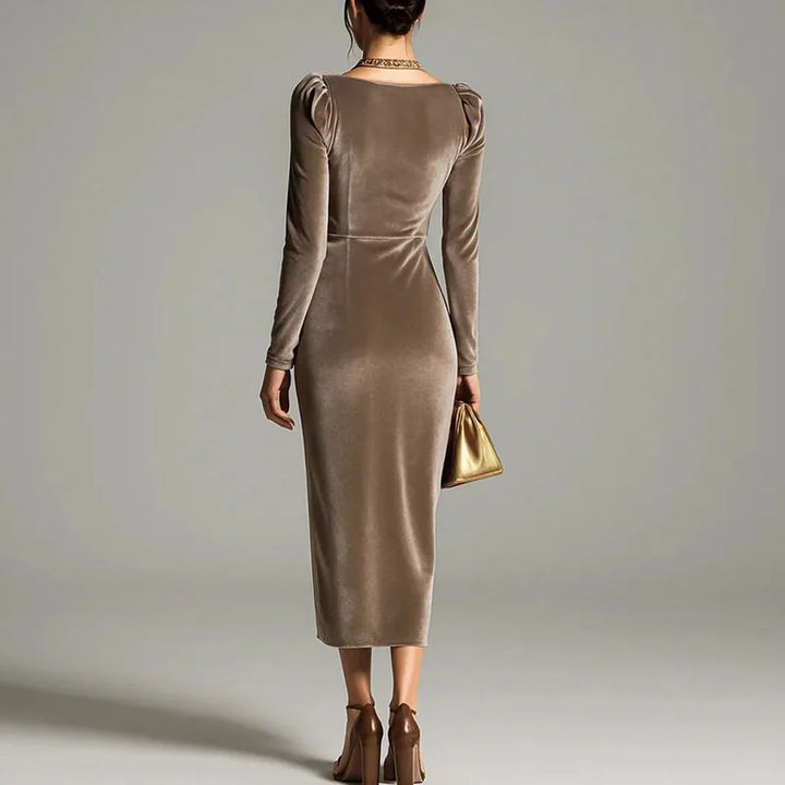 Elysian Ruched Midi Dress