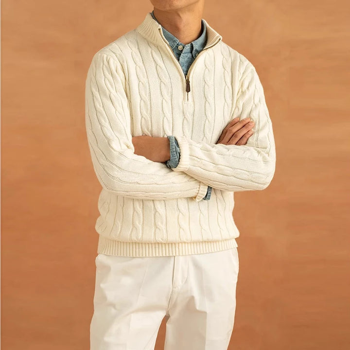 Toscano Cable Quarter-Zip