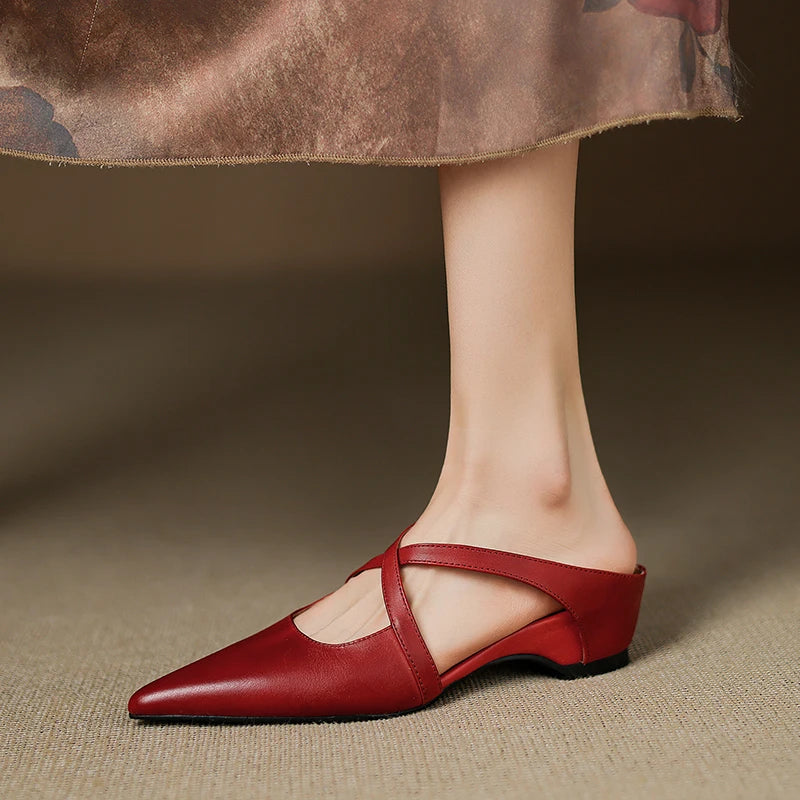 Vontessa Italian Leather Mules
