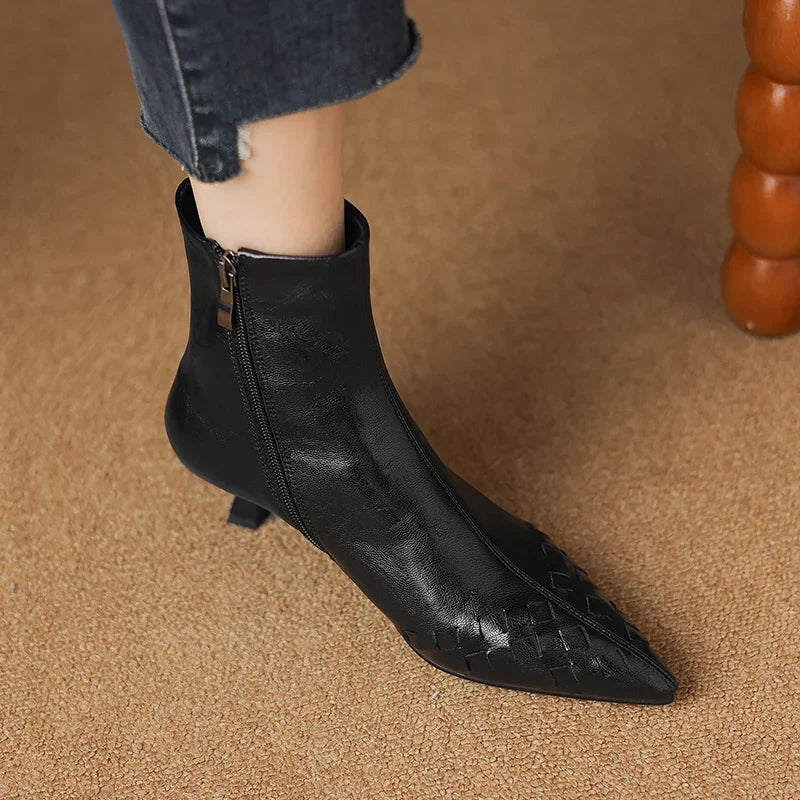 Intreccio Leather Boots