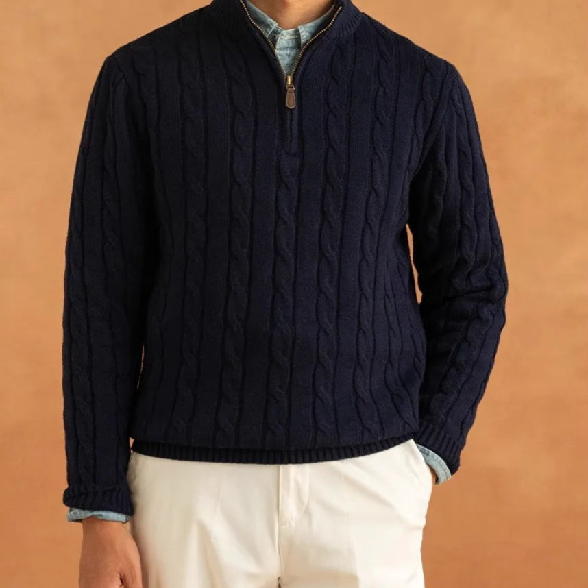 Toscano Cable Quarter-Zip
