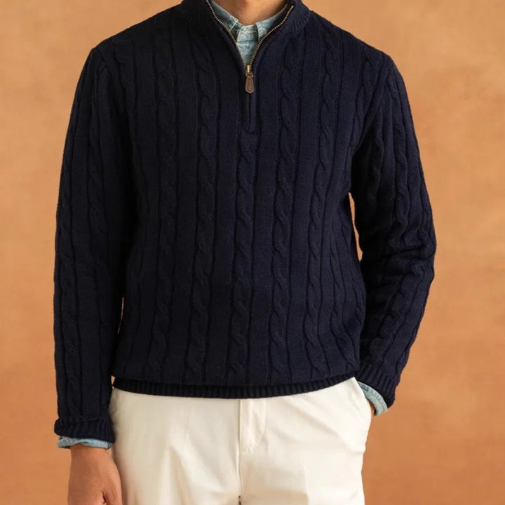 Toscano Cable Quarter-Zip