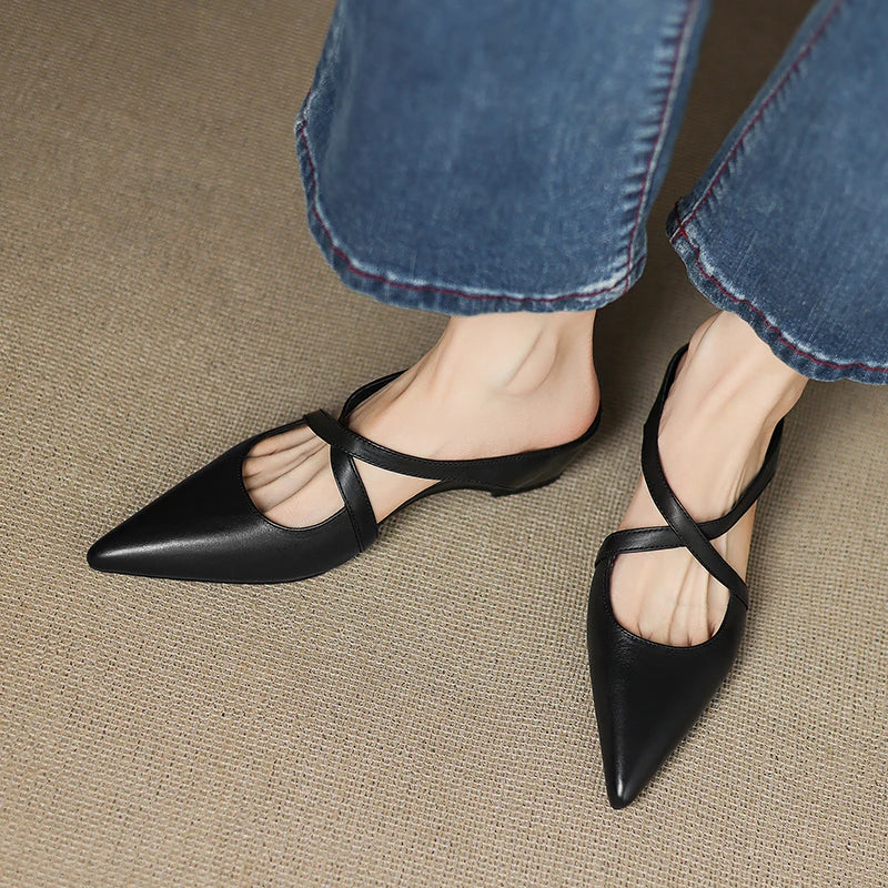 Vontessa Italian Leather Mules