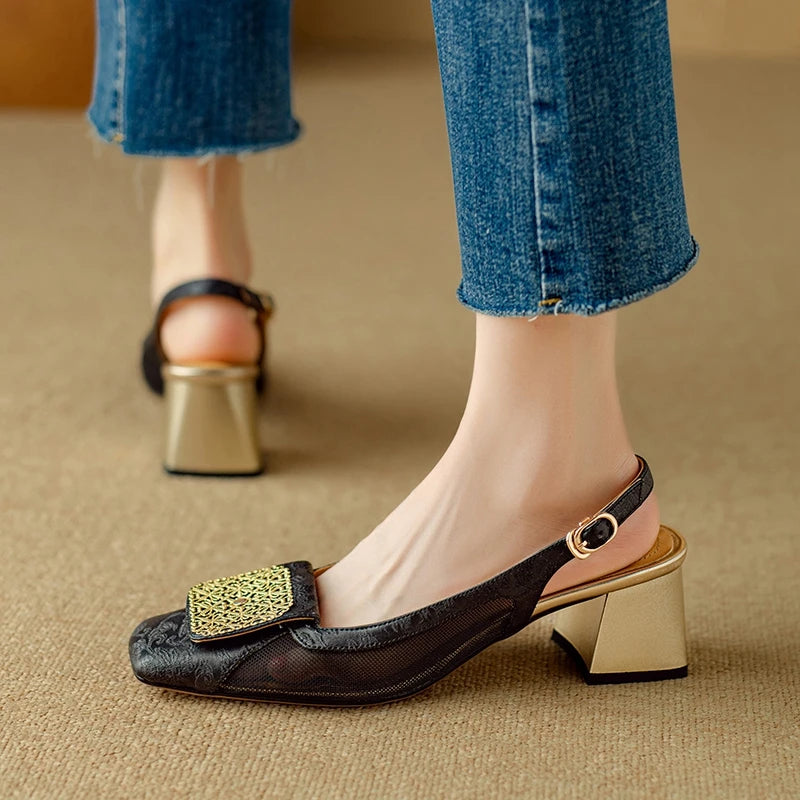 Veronese Mesh Slingbacks