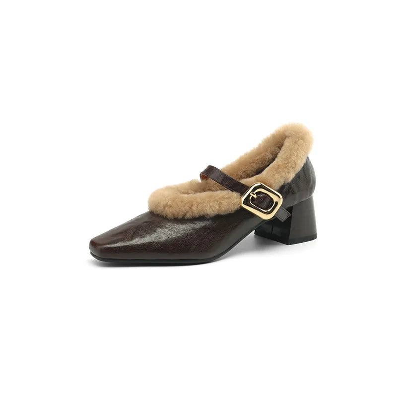 Nordwyn Leather Wool Pump