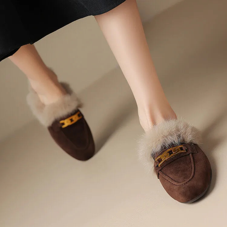 Ferra Suede Wool Mule