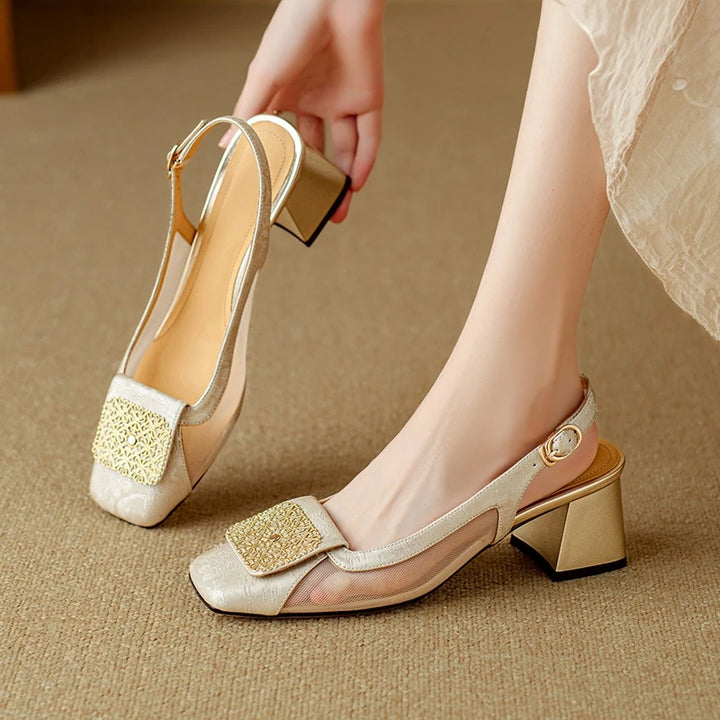 Veronese Mesh Slingbacks