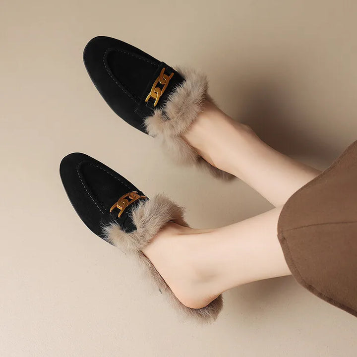 Ferra Suede Wool Mule