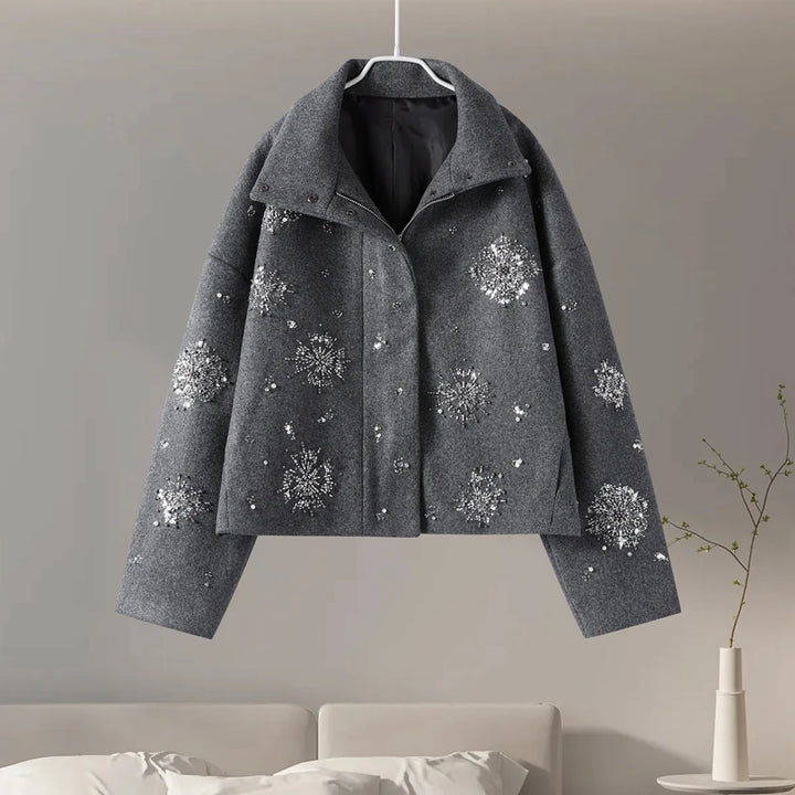 Snowflake Wool Statement Jacket
