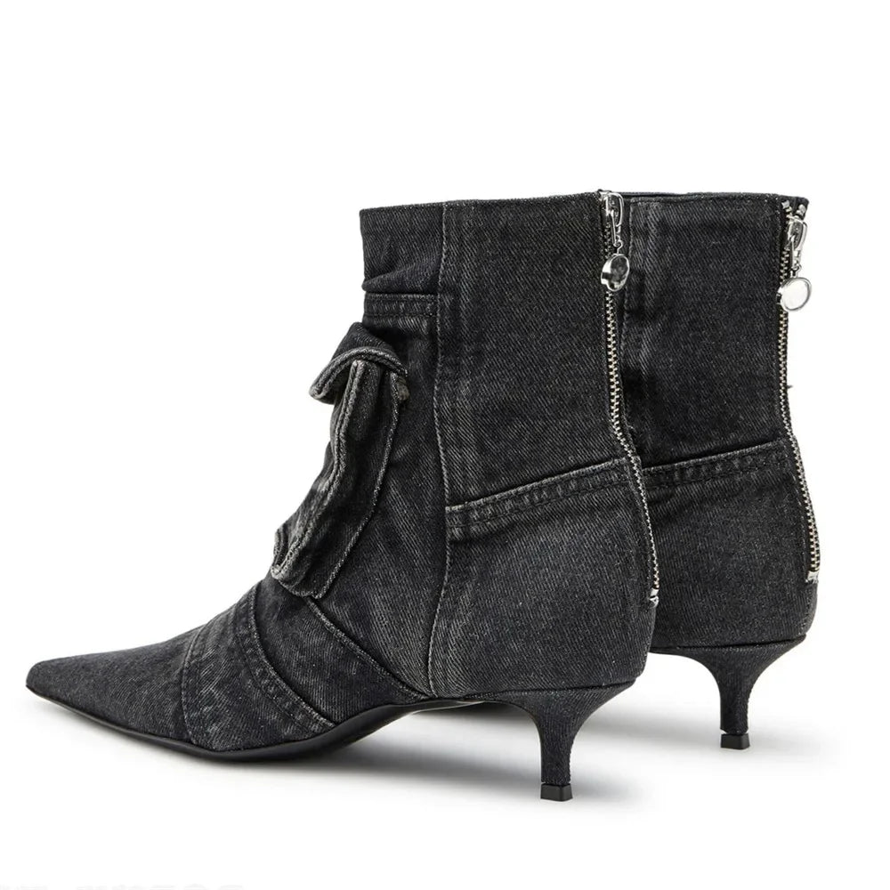Stonewash Kitten Boots