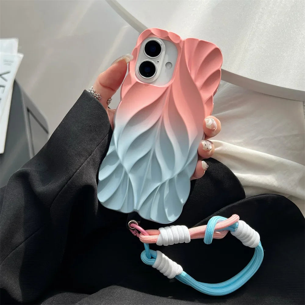 Fleur Form Pleated iPhone Case
