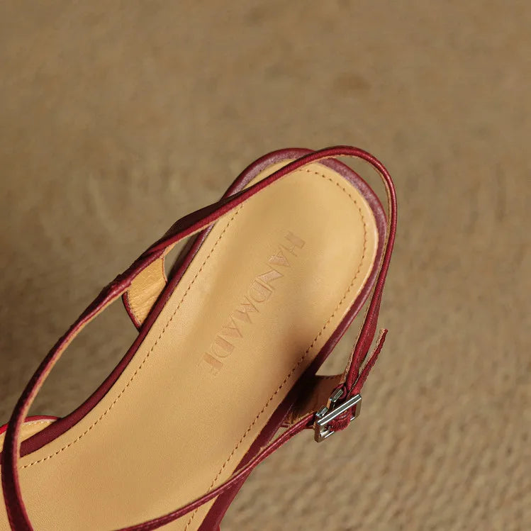 Averra Leather Slingbacks