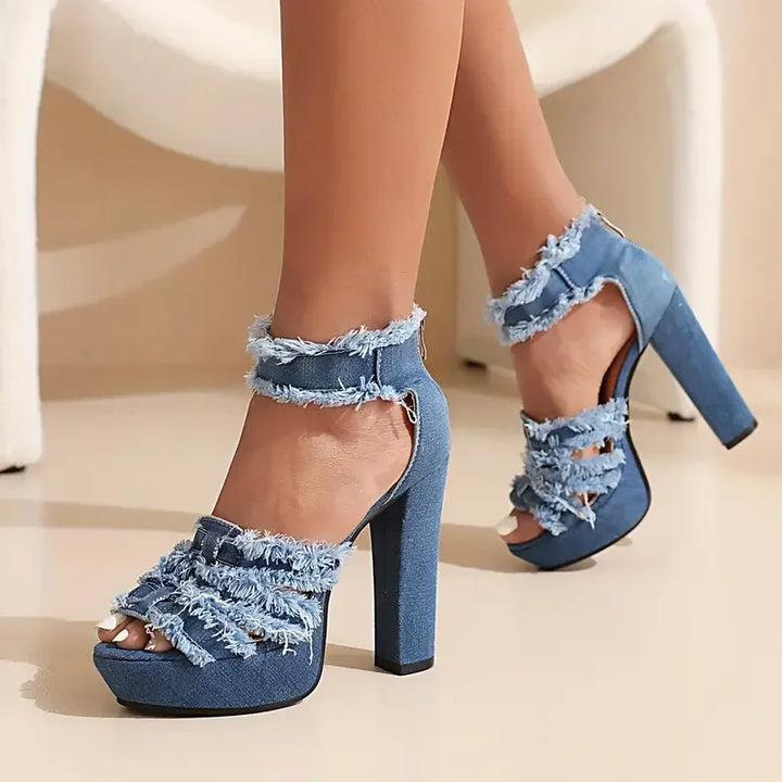 Sfilacciata Frayed Denim Platforms