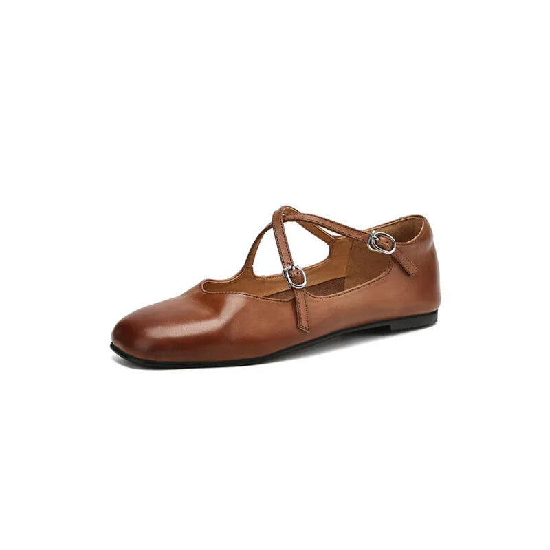 Valenza Leather Flats