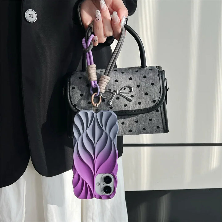 Fleur Form Pleated iPhone Case