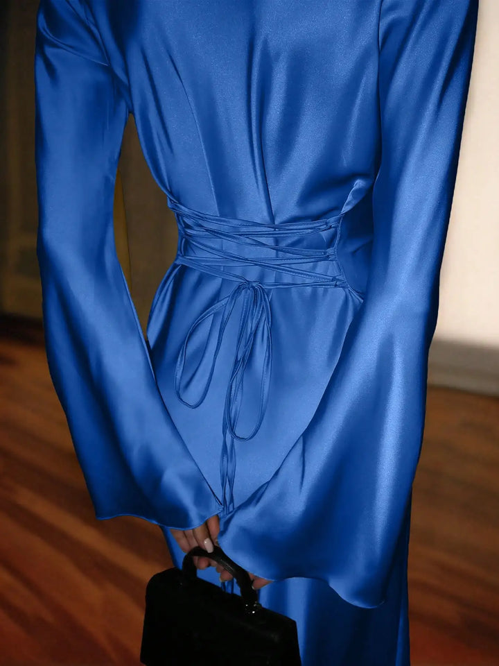 Serena Satin Maxi Dress