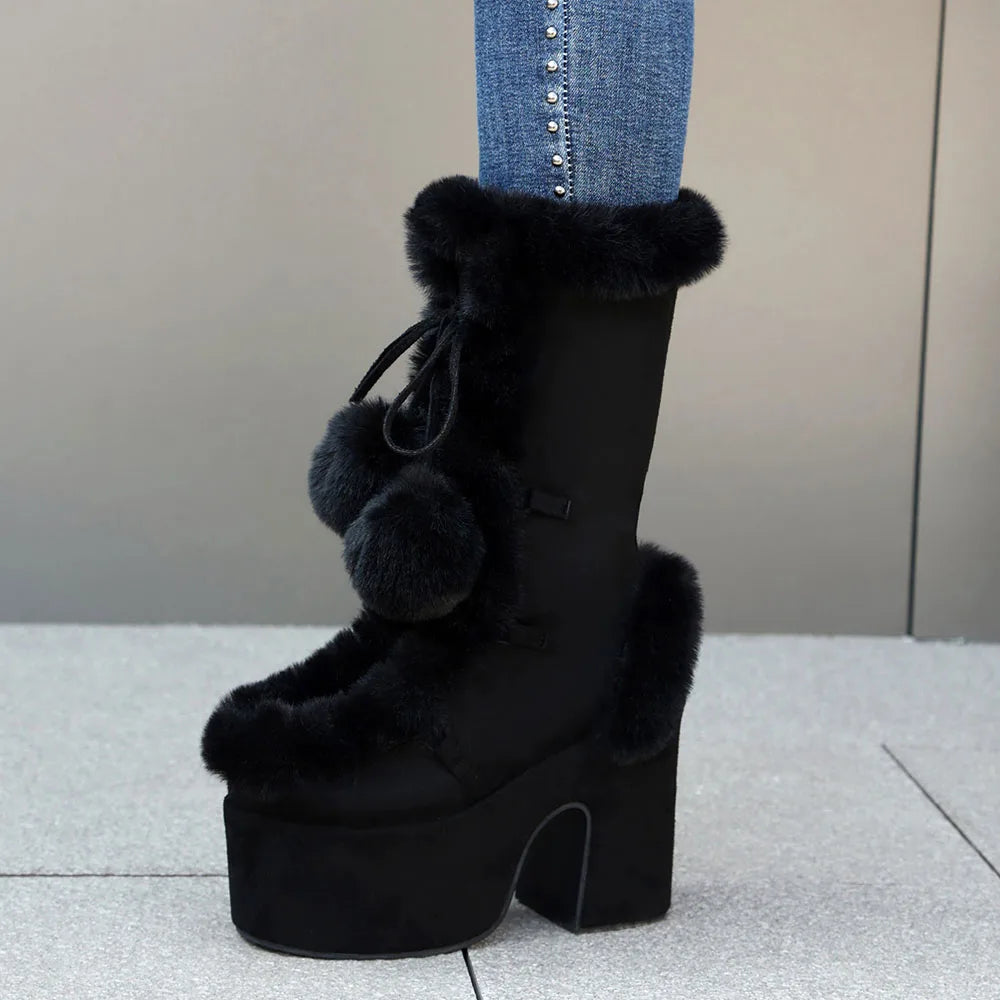 Lumi Fur Platform Boots