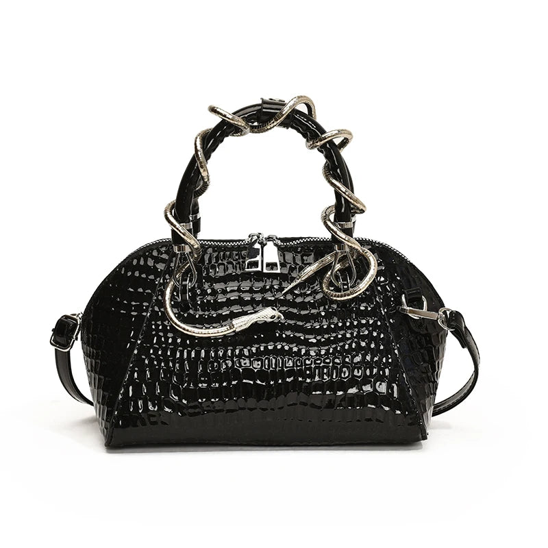 Python Crest Handbag