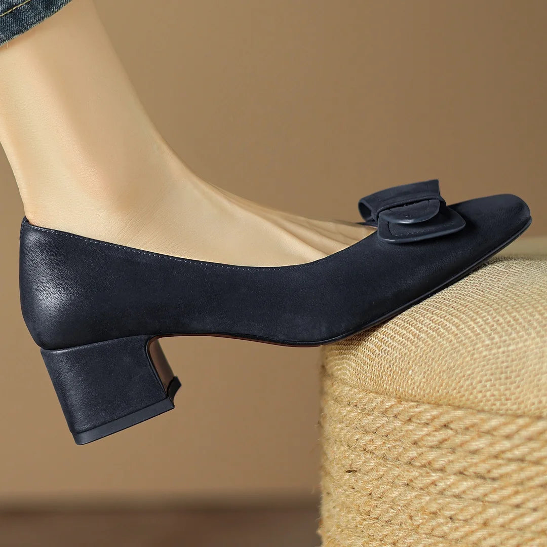Rosalia Bow Heel Pumps