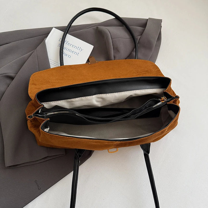 Marrow Suede Shoulder Bag
