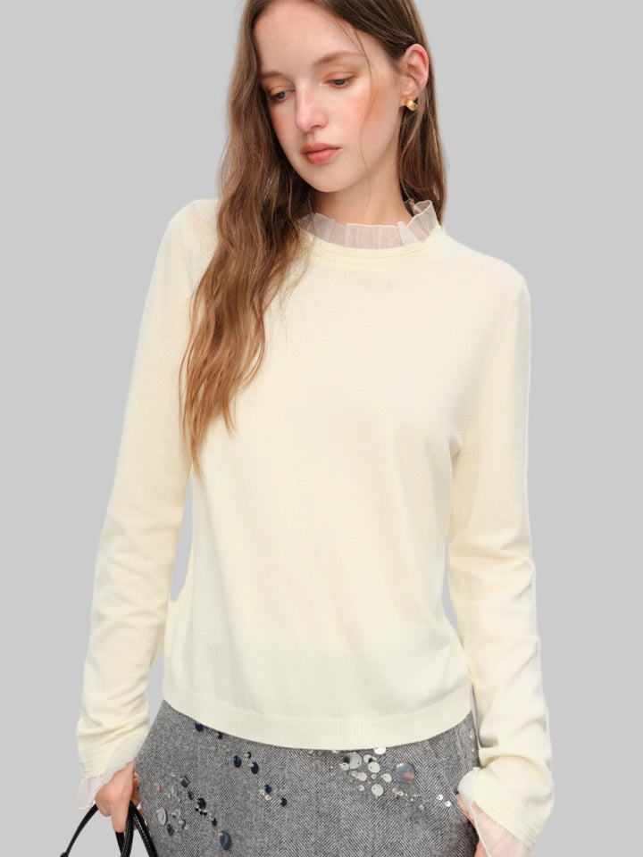 Roselle Wool Mock Neck