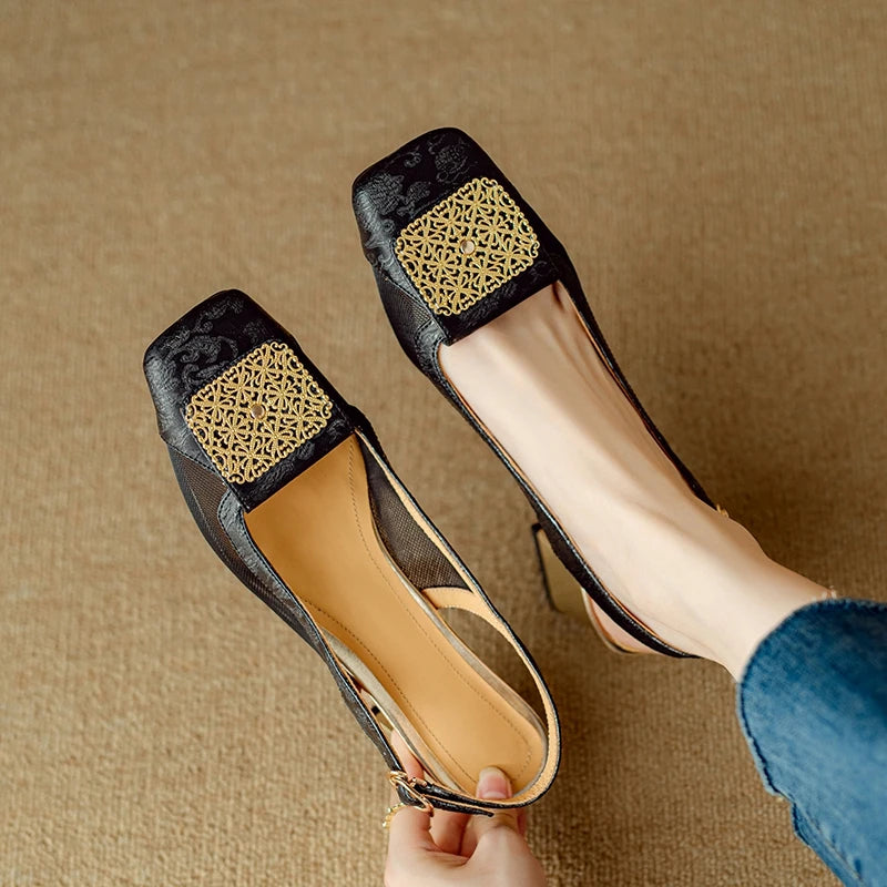 Veronese Mesh Slingbacks