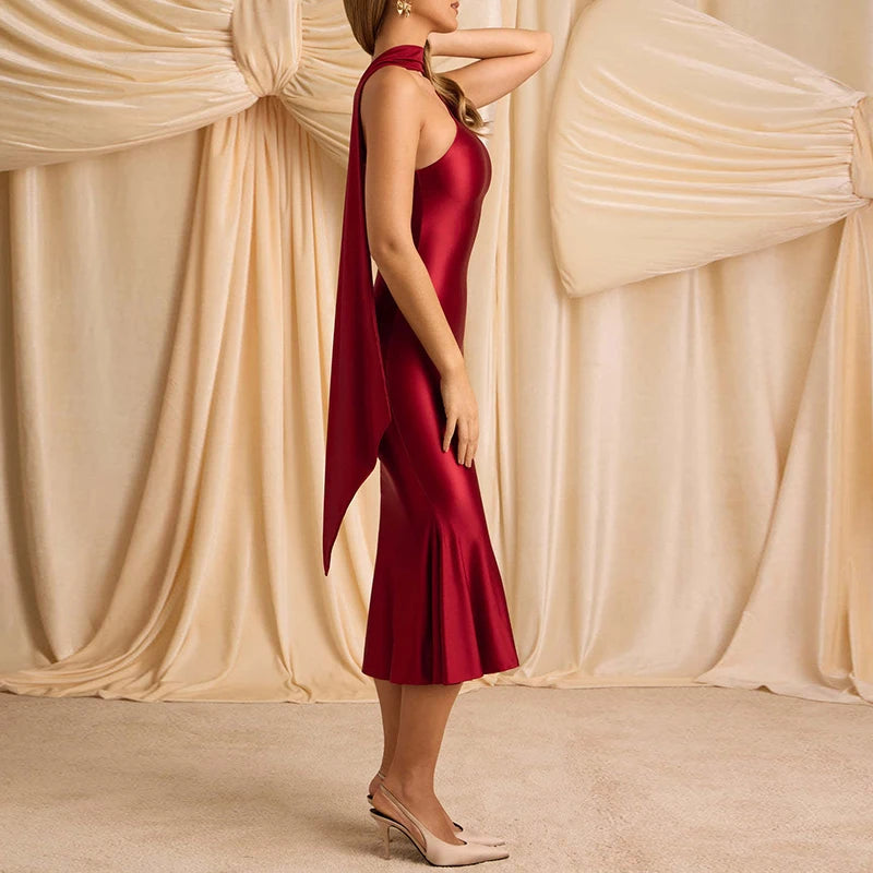Poise Satin Banquet Dress
