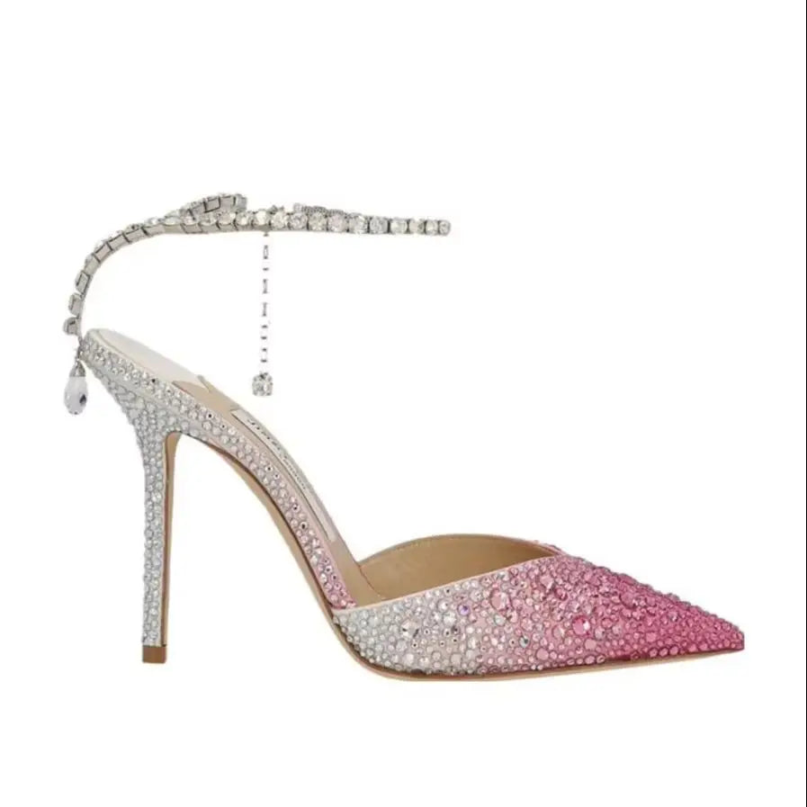Cristalla Rhinestone Pumps