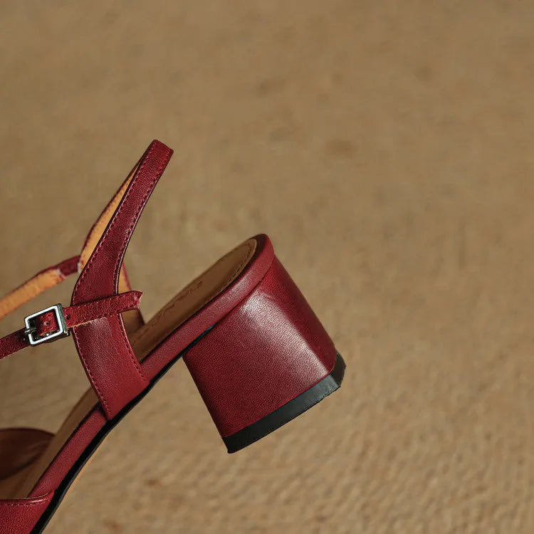 Averra Leather Slingbacks